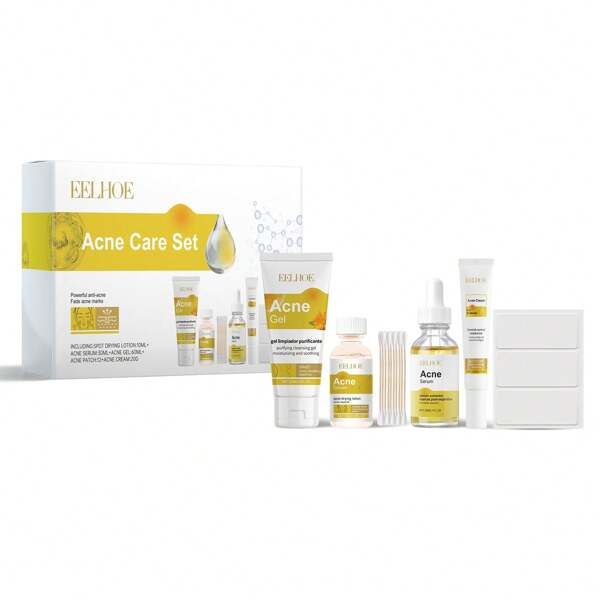 Set de cuidado de la piel para pieles propensas al acné Enzhen. Cuidado de la piel adecuado para la hidratación y el cuidado de la humedad de la piel suave y la belleza de la piel.