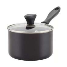 Farberware Reliance 2qt Aluminum Nonstick Covered Saucepan Cookware Pot - Black: Dishwasher & Oven Safe, Glass Lid - 1 - View 1