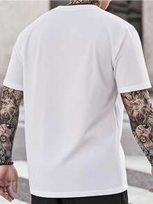 1pcs Lowrider Men's Funny TShirts Chicano Style Funny TShirts 100% Pure Cotton Ideal For Casual Wear And Street Style - White - View 3