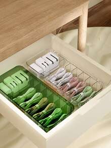 桌面多功能数据线收纳盒、耳机、手机充电器和线缆整理盒 - 彩色 - 查看 5