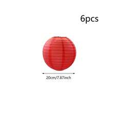 6pcs/12pcs Lantern, Red And Orange Folding Paper Lantern, Multi Functional Hanging Decoration Suitable For Spring Festival, Birthday, Wedding Anniversary Courtyard, Harvest Season, Halloween, Christmas, Various Festivals, Adding A Romantic Atmosphere, Party Decorations. Party Decoration