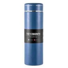 1 Stück 500ml auslaufsichere Edelstahl-Vakuumflasche mit großem Fassungsvermögen, tragbare und handgehaltene Thermosflasche mit großem Fassungsvermögen und Trinkhalm, Edelstahl-Sportwasserflasche, Wärmerhaltung bis zu 6-12 Stunden, 304 Edelstahl-Raumflasche, Fitness, Sport, Outdoor, Auto, Reisen, Trinktasse und -flasche