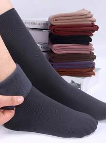 Kit 2 4 pares Meias Grossas De Térmicas Flexíveis  Femininas De Inverno 35-40