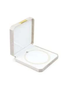 1pc Customized Velvet & Pearl Necklace Jewelry Box Octagon Shaped, Gift Box For Mother's Day, Women's Day