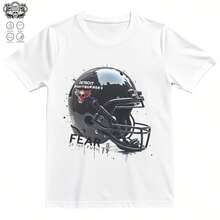 Detroit Nightburner's T-Shirt - 220g Cotton  - Fear Is The Fuel Graphic - Football Helmet Design - Pm Quality Cotton - Comfortable Fit - Durable Print - Sports Fan Rel   Retro Shirts Anime Shirts Cistian Clog Y2K, Retro Style, Streetwear, Graffiti Art, Bold Typography, Cowboy Core, Beach Vibes, Graduation Season, Summer Ts, Family Ts, Solo Adventures, Music Festivals, Car Shows, Motorcycle Rides, Skateboard Parks, City Streets, Baseball Games, College Reunions, Independence Day, Comic-Con, Cold Weekends, Camping Nights, Sun S, Road Ts, Urban Adventure, Birthday Party, Dance Battle, Tattoo Expo, Comic-Con, Hip-Hop Night, Art Market, Surf Club, Vintage Picnic, Vintage Expo, Street Dance Fiesta Pattern T Playe De Hombre Jesus Puerto Rico Rel Pappe Basketball Jersey - White - View 1