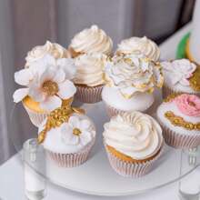 3 件亚克力圆形展示架，简约风格透明圆形多用途支架，带透明底座，适用于化妆品整理、花盆、甜点、蛋糕、家居装饰、派对、节日、女性生日收纳整理器旅行必需品返校宿舍收纳秋季装饰 - 無色 - 查看 5