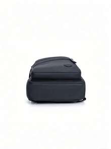 1 Pc Casual Solid Color Waist Bag Zipper Multiple Pockets Adjustable Strap Crossbody Bag Lightweight Chest Pocket Coin Wallet With Earphone Hole For Daily/Outing/Exercise/Sprots - Black - View 7