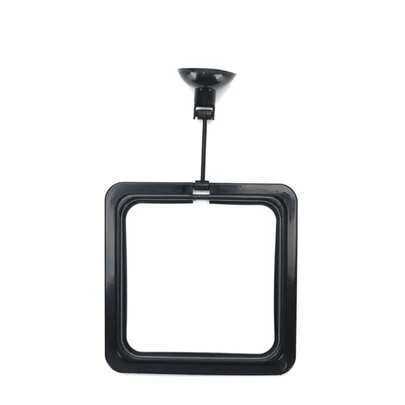 Anillo de alimentación para peces de acuario equipado con ventosas, alimentador portátil circular cuadrado para animales acuáticos, herramientas de alimentación para peceras
