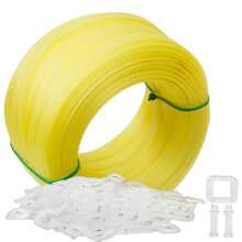 Box Packing Strapping Tool, Polypropylene Pallet/Box Strapping Kit: 330' X 1/2'' Strapping And 100 Pcs Plastic Buckles,Manual Packing - 1 - View 2