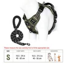 Dog Harness, No-Pull Pet Harness With 2 Leash Clips, Adjustable Soft Padded Dog Vest, Reflective No-Choke Pet Oxford Vest With Easy Control Handle For Large Dogs - Army Green - View 28