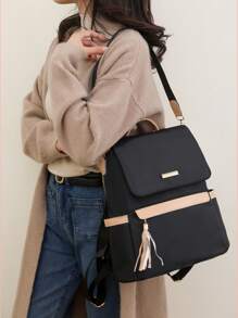 Anti-Theft Nylon Backpack Women Purse, Multi-Function Fashion Day Bag, Multi-Pocket Lightweight Travel Bag, Large Capacity Simple School Bag, Convenient Book Bag, For Students, Travel Vacation, Business Trip, Daily Commuting, Shopping, Office, Dating, Outdoor, Birthday Gift, Holiday Gift, Mochilas