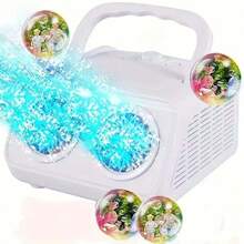 1 套便携式灯光舞台泡泡机，USB 和电池供电，可产生大量泡泡，非常适合派对、节日活动和户外使用（不含泡泡液和电池） - 彩色 - 查看 11