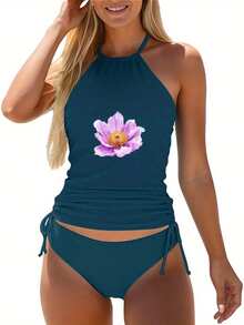 Women's Swimsiut High Quality Material For Comfortable Wearing Experience Perfect Addition To Your Everyday Wardrobe Collection - Lake Blue - View 1