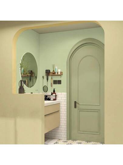 Roll Sage Groen Home Stick Wallpaper Roll, Waterproof Vinyl Contact Paper Living Room Stickers ,Cabinets Kitchen Wand Stickers,Peel view 6