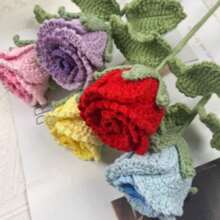 1pc Hand-Crocheted Yarn Flower, Luo Shen Flower Bouquet, Valentine's Day, Best Friends, Everlasting Flower, Wedding Gift