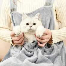 Comfortable Cat Carrier Bag - Fashionable, Machine Washable Polyester Cat Carrier Backpack, Suitable For Small To Large Cats, All Season Pet Carrier Bag, Bicycle Trailer - Grey - View 6