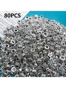 10/20/30/50/100 件古银锌合金生命之树吊坠珠适用于 DIY 珠宝制作、手链、项链和耳环工艺配件 - 銀色 - 查看 23