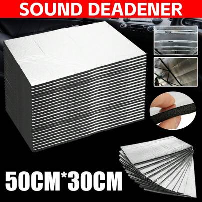 24 Sheet Automotive Sound Deadener Heat Insulation Noise Proofing Foam Car Shield