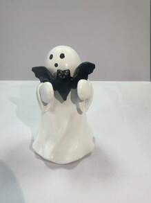 1pc Vintage Halloween Ghost Decoration Ornament Resin Ghost Desktop Craft Statue Home Decoration Office Room Desktop Decoration Halloween Holiday Party Thrilling Atmosphere Decoration Props Accessories Gifts For People Halloween Decor Fall Decor Room Decor