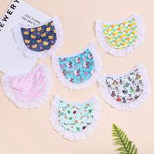1pc INS Korean Style Pet Bib Scarf, Fashion Bear Design Saliva Bib For Small Dogs, Teddy, Cats, Cartoon Cute Print Pet Scarf, Washable, Suitable For Christmas, Halloween Holidays
