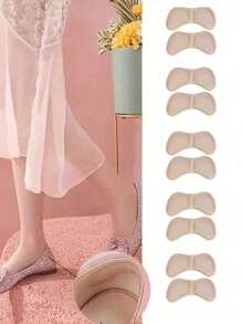 Plantillas de zapatos de espuma suave, almohadillas de tacón para zapatos de tacón alto, pegatinas para pies