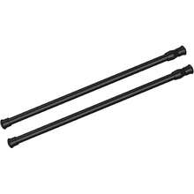 New 2Pcs Spring Tension Curtain Rod,15.7-28 Inch Adjustable Expandable Prsure Black Curtain Tension Rods For ,Bathroom, Window,Home - Black 15.7 - 28- 2 Pack - View 1
