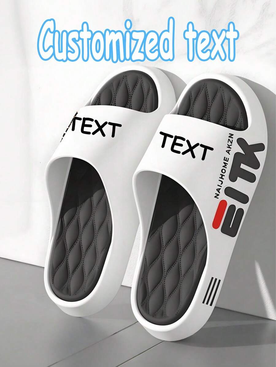 1 Stück personalisierte Pantoffeln, individualisierter Text, personalisierte Party Accessoires, modische Haushaltsgegenstände