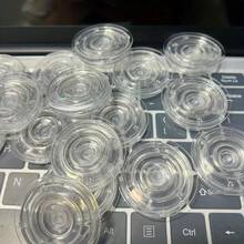 Transparent Telescopic Folding Phone Stand, Transparent Single-Sided Adhesive Foldable Phone Holder With Transparent Air Frame Compatible With IPhone, Android Phone, Gift For Birthday, Family, Friends Push-Pull Phone Grip, Phone Accessories Compatible With IPhone, Android Phone, Gift For Birthday, Family, Friends