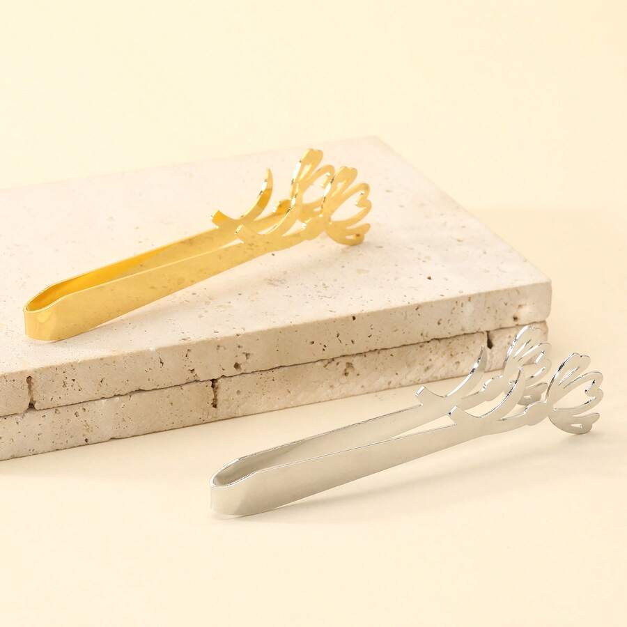 1pc Cute Heart Moon Clips, Charcoal Clips, Suitable For Incense Holder, Nut Clips, Fragrance Accessories - Multicolor - View 1