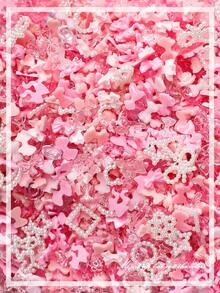 10 جرام / 50 جرام / 100 جرام من الزينة الملونة المختلفة الأشكال ثلاثية الأبعاد للأظافر، على شكل قلب وزهرة وفيونكة، من الراتنج المسطح للخلفية، أحجار الراين لتزيين الأظافر، مستلزمات DIY للمشغولات اليدوية والمجوهرات ومستلزمات الأظافر