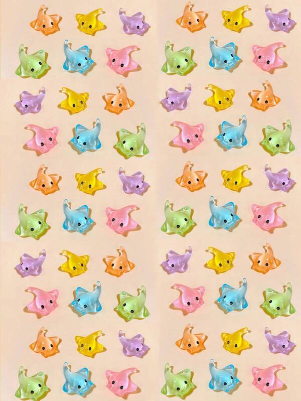 80/50/20/10/1pc Mini Night Glow Marine Animals Devil Fish,Colorful Miniature Realistic Devil Fish Decoration,Teenagers' Gift Or Incentive,Fish Species Birthday Gifts Graduation Party Gifts,Miniature Things Figurines To Hide For DIY Decoration, Ocean Style Party Ornaments