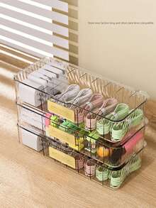 桌面多功能数据线收纳盒、耳机、手机充电器和线缆整理盒 - 彩色 - 查看 12