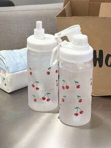 爆棚少女魅力！樱桃小丸子卡通吸管水杯｜500ml防漏保温，学生党上班族夏季出游必备便携小物