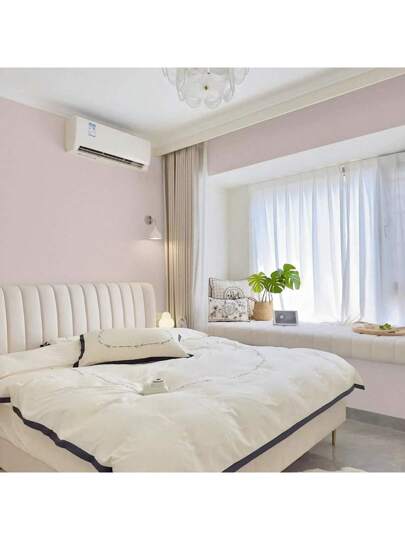 Roll Verlichting Roze Home Stick Wallpaper Roll, Waterproof Vinyl Contact Paper Living Room Stickers ,Cabinets Kitchen Wand Stickers,Peel view 3