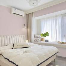 1 Roll Light Pink Home Decor Stick Wallpaper Roll, Waterproof Vinyl Contact Paper For Living Room Stickers ,Cabinets Kitchen Decor Wall Stickers,Peel And Stick Wallpaper Wall Paper Room Decor Wall Decor - Dusty Pink - View 4