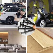 60PCS/20PCS/5PCS多功能自锁尼龙扎带扣，可用于固定发动机、底板衬里、挡泥板和后备箱盖