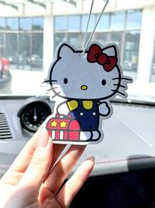 Sanrio 1 pezzo Decorazione per scarpe cartone animato Hellokittys Sanrio, deodorante per auto, appendino per specchietto retrovisore, profumatore per interni auto