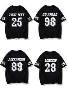 Personalized Text Custom Plus Size Men T-Shirt, Custom Text, Plus Size Men's Clothing, Loose Fit Summer Plus Size T-Shirt Customization, Upload Your Text/Birthday Wishes/Message, Holiday Custom (Birthday/Father's Day/Valentine's Day), Team/Outdoor Uniform Custom, Personalized Image Crew Neck Plus Size Short Sleeve Loose Fit Men's T-Shirt Customization, Holiday Gift, Birthday Gift, Plus Size Men's T-Shirt, T-Shirt Graphic Customization, Summer Plus Size Top