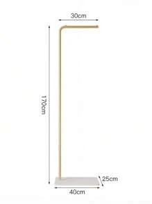 1pc Nordic Minimalist Modern Hanging Clothes Rack, Luxury Stand-Up Floor Clothes Hanger For Bedroom, Lightweight & Easy Assembly
