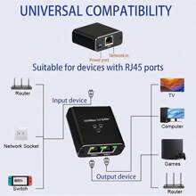 Gigabit Ethernet Switch Splitter Adapter, RJ45 1000Mbps LAN Network Extender, 1 To 2/3/4 Port Expansion For Computers, Cameras, Routers, RJ45 Devices