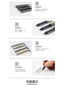 10pcs Liquid Ink Ballpoint Pens With Caps, Black/Red/Blue Ink, Large Capacity Pen For Office Writing, Student Study, Signing