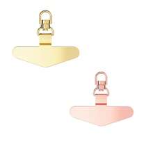 2/4 件装通用 360° 旋转手机挂绳挂钩、超薄不锈钢金属片、安全手机系绳连接器、手机配件 - 彩色 - 查看 11