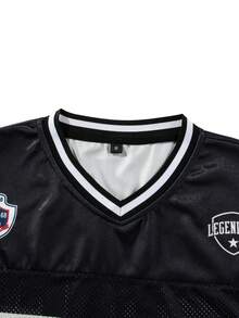 Áo thun thể thao nam tay ngắn, mùa hè - màu đen - Xem 6