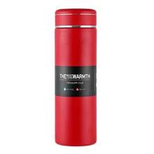 1 Stück 500ml auslaufsichere Edelstahl-Vakuumflasche mit großem Fassungsvermögen, tragbare und handgehaltene Thermosflasche mit großem Fassungsvermögen und Trinkhalm, Edelstahl-Sportwasserflasche, Wärmerhaltung bis zu 6-12 Stunden, 304 Edelstahl-Raumflasche, Fitness, Sport, Outdoor, Auto, Reisen, Trinktasse und -flasche
