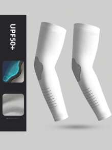 Manicotti per braccia rinfrescanti, unisex, dalla vestibilità morbida e ampia, protezione UV, coperture per gomiti sportive e ciclismo, traspiranti ed elastici, adatti per l'estate