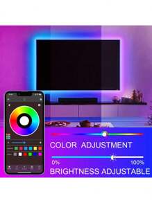 Luzes de LED de 44 Teclas 65 FT com Sincronização de Música, Luzes de Faixa de LED RGB Coloridas com Controle Remoto e Aplicativo, Luzes de LED Bluetooth, Luzes de LED para Quarto, Casa, Cozinha, Decoração, Festa