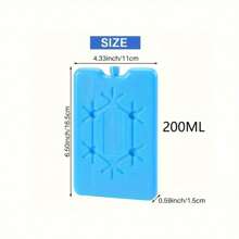 1/2/6 حزمة ثلج مبرد - صندوق تبريد ثلجي للخارج - قابل لإعادة الاستخدام، طويل الأمد، حزمة تجميد بارد لصندوق التبريد والحقائب المحمولة للحفاظ على طعام طازج، مناسب للنزهات والمغامرات الخارجية، السفر الخارجي، التخييم، النقل، الطلبات الخارجية والاستخدام المنزلي، عيد الميلاد، هالوين