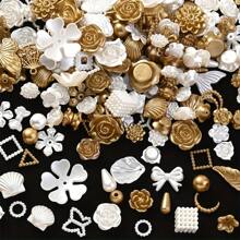 30g (aproximadamente 70-80 piezas) Mezcla de cuentas acrílicas, aptas para collares, pulseras, pendientes, llaveros, bolsos, decoración de ropa y otros accesorios