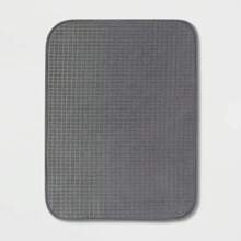 Estera de secado de 18"X 24" gris oscuro - Brightroom ™: Estera de platos de poliéster, lavable a máquina, alfombrillas de cocina antideslizantes, productos de higiene, artículos de cocina para tus estilos acogedores de otoño e invierno y decoraciones navideñas - 1 - Ver 1