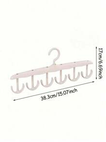 1pc Multi-Functional Rotating Clothes Hanger With Multiple Hooks For Tie And Scarf, Space Saving Clothes Hanging Rack For Closet